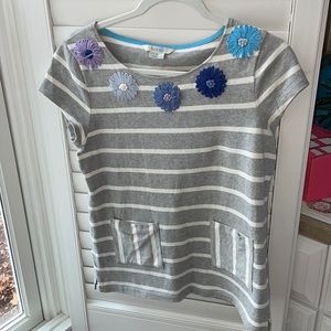 Boden Stripped Flower Top